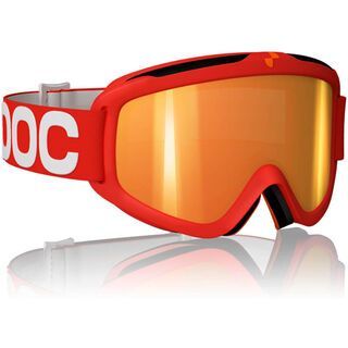 POC Iris X, Red/Persimmon/Red mirror - Skibrille