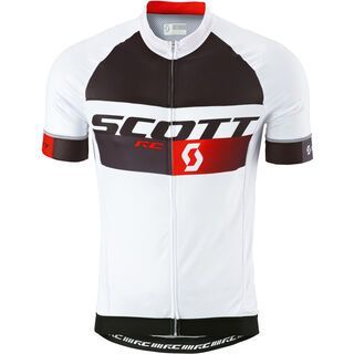 Scott RC Pro s/sl Shirt, white/red - Radtrikot