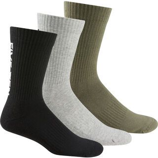 Five Ten Crew Socken (3er Pack) black/grey heather/olive