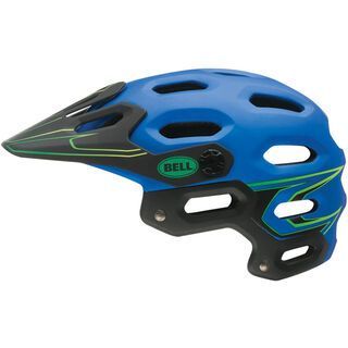 Bell Super, matte blue/green moto - Fahrradhelm
