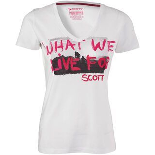 Scott Womens Deep Trail 25 s/sl T-Shirt, white - T-Shirt