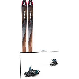 Set: Atomic Backland 95 + Hybrid Skin 95 2019 + Marker Alpinist 9 black/turquoise