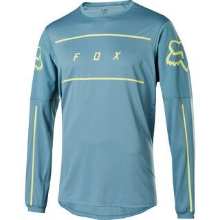 Fox Flexair LS Fine Line Jersey, light blue - Radtrikot