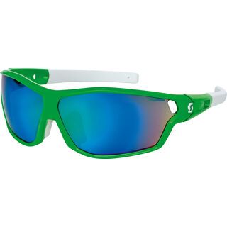 Scott Leap Full Frame, green glossy/white/green chrome - Sportbrille