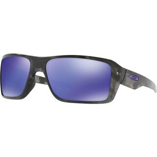 Oakley Double Edge, matte black tortoise/Lens: violet iridium - Sonnenbrille