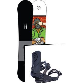 Set: Ride Crook 2017 + Ride LTD, black - Snowboardset