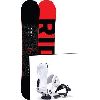 Set: Ride Machete 2017 + Ride Revolt 2017, white - Snowboardset