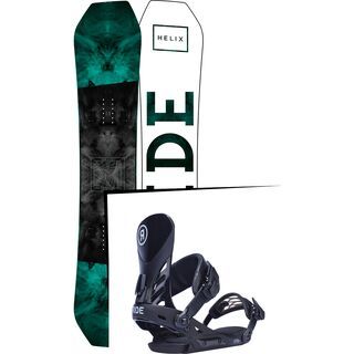 Set: Ride Helix 2017 + Ride EX 2017, black - Snowboardset