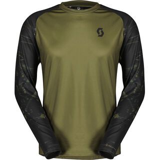 Scott Trail Storm Long-sleeve Men's Tee fir green/black