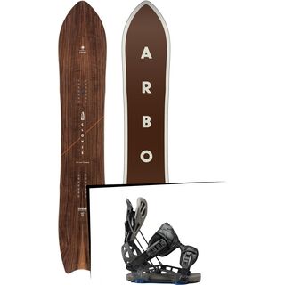 Set: Arbor Clovis 2017 + Flow NX2-GT 2017, black - Snowboardset
