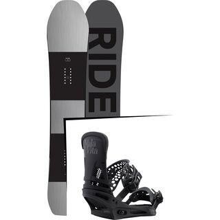 Set: Ride Timeless 2017 + Burton Malavita 2017, black - Snowboardset