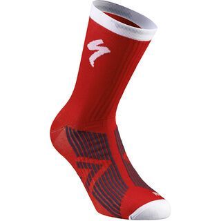 Specialized SL Elite Summer Sock, red/white - Radsocken