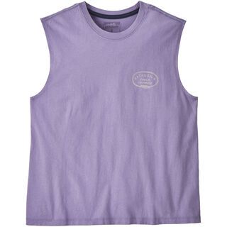 Patagonia Women's Clean Climb Roots Boxy Organic Tank concrete purple