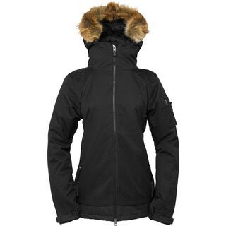 686 Women's Authentic Aerial Insulated Jacket, Black Herringbone Denim - Snowboardjacke