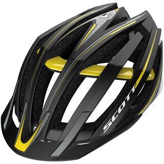 Scott Vanish Evo MTB, black/rc yellow satin - Fahrradhelm