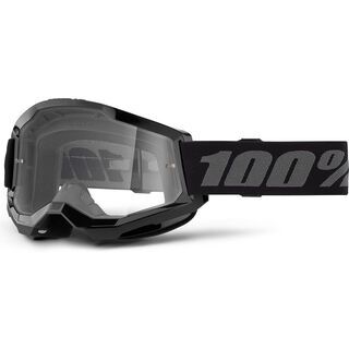 100% Strata 2 Goggle - Clear Lens black