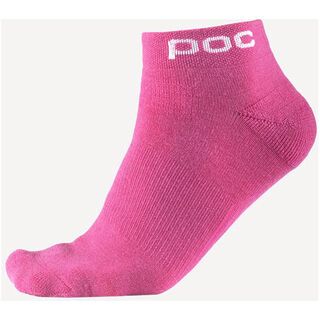 POC Short Bike Sock, Pink - Radsocken