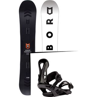 Set: Arbor Formula Mid Wide 2017 + Ride LX, black - Snowboardset