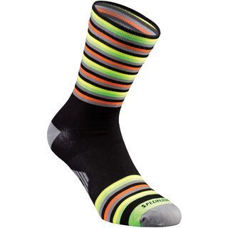 Specialized Full Stripe Summer Sock, black/anthracite/dark green - Radsocken