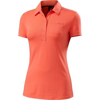 Specialized Women's Utility Merino Polo SS, coral heather - Funktionsshirt