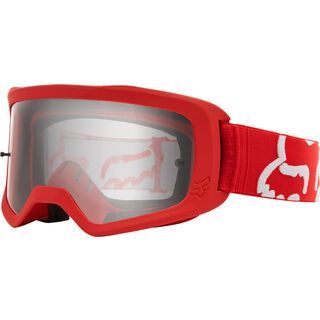Fox Youth Main Race Goggle, red/Lens: clear - MX Brille