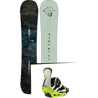 Set: Burton Flight Attendant Wide 2019 + Burton Freestyle mtn dude green