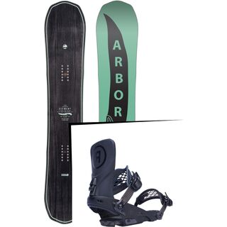 Set: Arbor Element 2017 + Ride LTD, black - Snowboardset