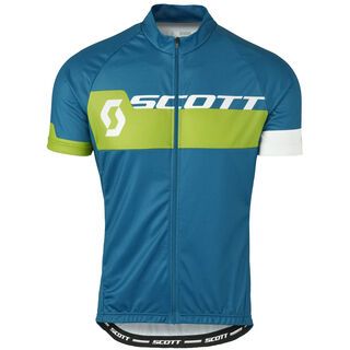 Scott Endurance Plus s/sl Shirt, blue/green - Radtrikot