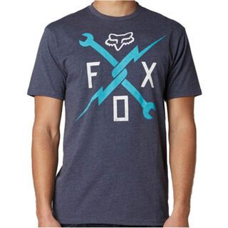 Fox Allegiance SS Tee, heather navy - T-Shirt