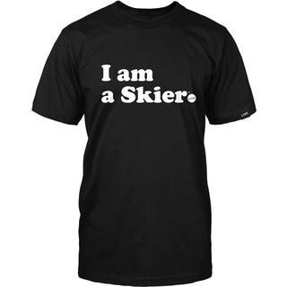 Line Skier Forever Tee, black - T-Shirt
