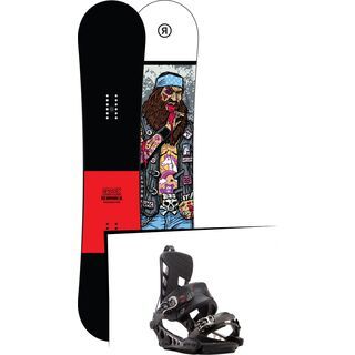 Set: Ride Crook Wide 2017 + K2 Cinch CTS 2017, black - Snowboardset