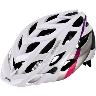Alpina D-Alto, white silver pink - Fahrradhelm