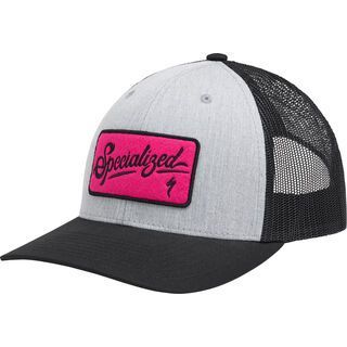 Specialized Script Trucker Snapback Hat, gray/black/pink - Cap