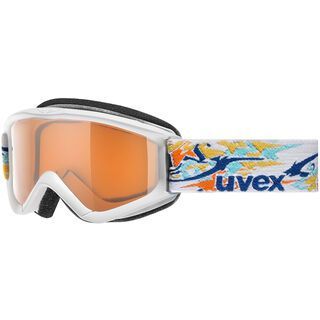 uvex speedy pro, white stars/Lens: lasergold - Skibrille