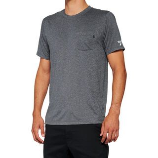 100% Mission Athletic T-Shirt heather charcoal