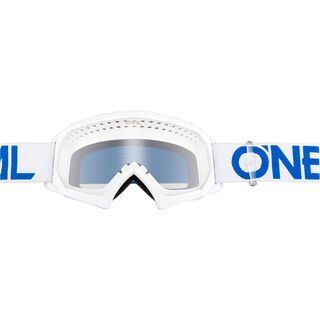 ONeal B-10 Youth Goggle Solid, white/blue/Lens: clear - MX Brille