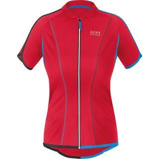 Gore Bike Wear Countdown 3.0 Full-Zip Lady Trikot, rich red/waterfall blue - Radtrikot