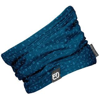 Ortovox Merino Fleece Light Grid Neckwarmer petrol blue