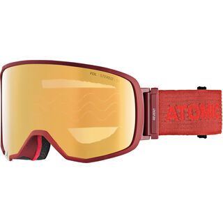 Atomic Revent L FDL Stereo OTG, red/Lens: pink-yellow - Skibrille