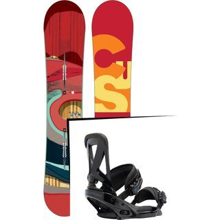 Set: Burton Custom Flying V 2016 + Burton Custom EST 2017, black - Snowboardset