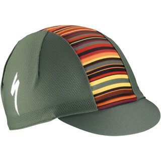 Specialized Cycling Cap Light Printed Stripes, military green - Radmütze