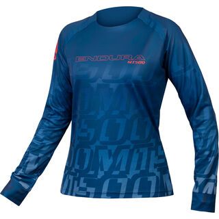 Endura Damen MT500 Print T-Shirt LTD (langarm) blaubeere