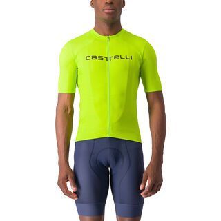 Castelli Elements Jersey electric lime/deep green