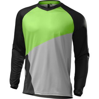 Specialized Demo Pro Long Sleeve Jersey, green/grey - Radtrikot