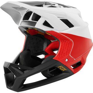 Fox Proframe Helmet Pistol, white/black/red - Fahrradhelm