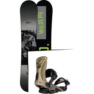 Set: Ride Wild Life 2017 + Ride Capo 2016, gold - Snowboardset