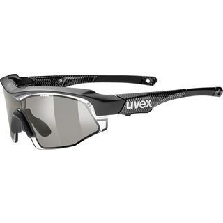 uvex variotronic s, black mat carbon/Lens: variotronic smoke - Sportbrille