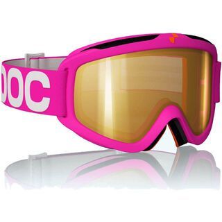 POC Iris X, Pink/Clear/Gold mirror - Skibrille