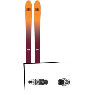 Set: DPS Skis Wailer F99 Foundation 2018 + Atomic Warden MNC 13 gun metal/white