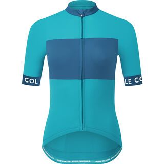 Le Col Womens Sport Jersey peacock/cobalt
